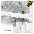 TECTAKE - Moustiquaire pour les portes cadre en aluminium blanc découpable 95 x 210 cm tissu en fibre de verre résistant aux intempéries - vignette