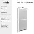 TECTAKE - Moustiquaire pour les portes cadre en aluminium blanc découpable 95 x 210 cm tissu en fibre de verre résistant aux intempéries - vignette