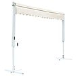 VIDAXL - vidaXL Auvent sur pied 500 x 300 cm Crème - vignette