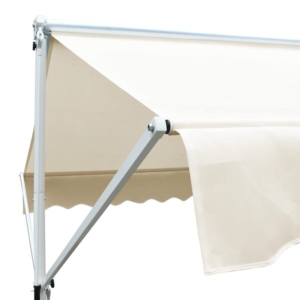 VIDAXL - vidaXL Auvent sur pied 500 x 300 cm Crème - large