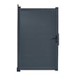 ID MARKET - Portillon 100x160 cm en aluminium gris anthracite - vignette