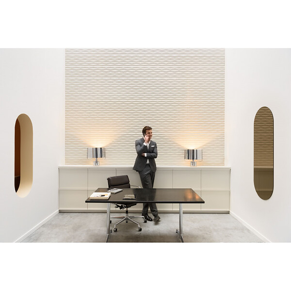 ORAC DECOR - Panneau Mural 3d Ridge W112, L200 X H25 X L1.9 Cm - L200 X H25 X L1.9 Cm - Orac Decor - large