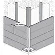 MCCOVER - Profil d'angle bois composite pour bardage Chocolat, ep.6 cm, l.6 cm, L.270 cm - vignette