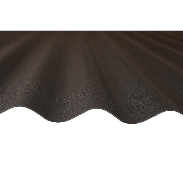 MCCOVER - Plaque acier ondulée PO 76/18 réversible noir mat / rouge mat 2000X900MM Noir mat / Rouge mat, l.90 cm, L.200 cm - large