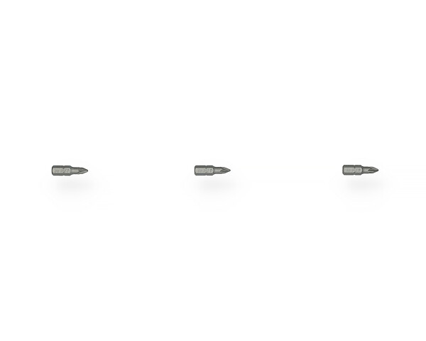 HANGER - Carte de 3 embouts cruciformes PZ1 longueur 25mm - HANGER - 133021 - large