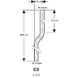 GEBERIT - Tuyau WC pour cuvette mi hauteur réglable blanc - GEBERIT - 118.100.11.1 - vignette