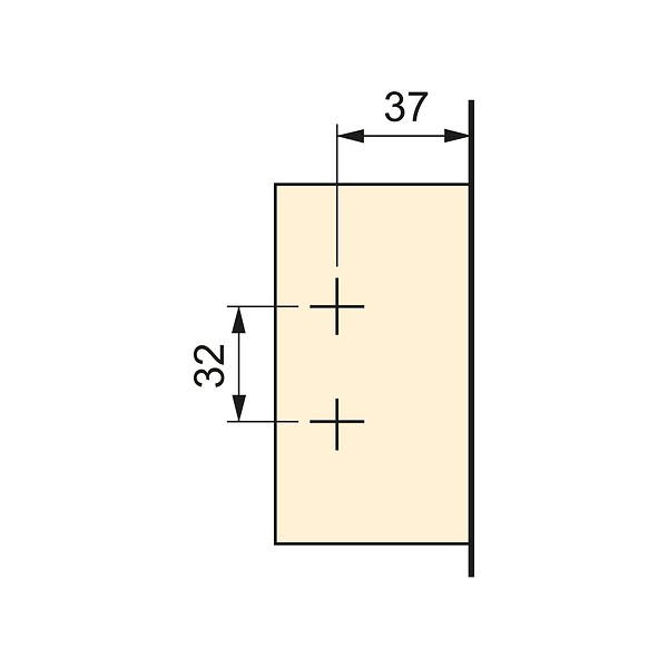 EMUCA - Lot de 20 charnières coudées X91N avec embases à visser, Hauteur 0, Acier, Nickelé - large