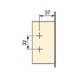 EMUCA - Lot de 20 charnières coudées X91N avec embases à visser, Hauteur 0, Acier, Nickelé - vignette