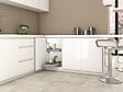 EMUCA - jeu de plateaux rotatifs Shelvo 1/2 lune, pour module de 800mm, plastique et aluminium, Gris - vignette