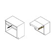 EMUCA - Coulisses pour table extensible et relevable Oplà Top, Aluminium, Acier inox anodisé - vignette