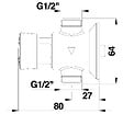 PRESTO - Robinet urinoir P12 sans raccord - PRESTO - 31001 - vignette