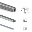EMUCA - Kit de quincaillerie pour Placard 81 2-coulissants et fermeture souple, profil aigu, épaisseur 16mm, panneaux non inclus, Anodisé mat - vignette
