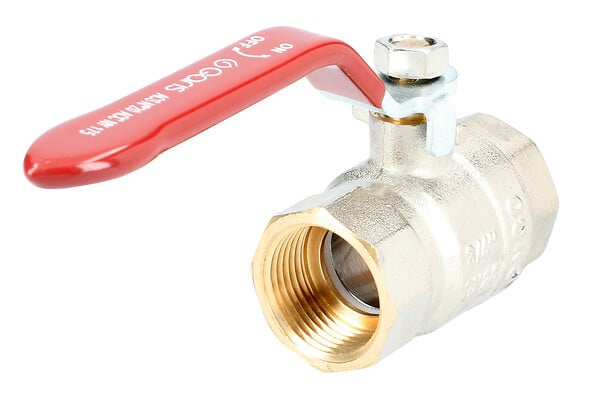 SANITAIRE-DISTRIBUTION - Vanne B.S. FF manette plate ACS - Diamètre : 1/2'' - PN : 30 bar- réf : 38201 - Sanitaire-distribution - large