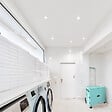 SECURY-T - Chariot de course 8 roues - Pliable - Plastique - Avec Couvercle - Bleu Turquoise - 70Kg - vignette