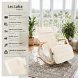 TECTAKE - Fauteuil à bascule Onda beige - vignette
