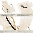 TECTAKE - Fauteuil à bascule Onda beige - vignette