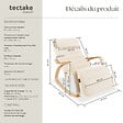 TECTAKE - Fauteuil à bascule Onda beige - vignette