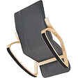 TECTAKE - Fauteuil à bascule Onda gris foncé - vignette