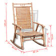VIDAXL - vidaXL Chaise à  bascule en bambou - vignette