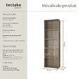 TECTAKE - Bibliothèque Lexi 5 étagères Bois clair, Chêne Sonoma - vignette