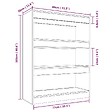 VIDAXL - vidaXL Bibliothèque/Cloison Noir 80x30x103 cm Bois d'ingénierie - vignette