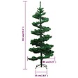VIDAXL - vidaXL Arbre de Noël hélicoïdal pré-éclairé et support vert 150 cm PVC - vignette