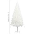 VIDAXL - vidaXL Arbre de Noël artificiel aiguilles réalistes blanc 120 cm - vignette