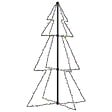 VIDAXL - vidaXL Arbre de Noël cône 160 LED d'intérieur/d'extérieur 78x120 cm - vignette