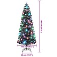 VIDAXL - vidaXL Arbre de Noël pré-éclairé avec support 240 cm fibre optique - vignette