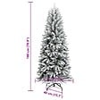 VIDAXL - vidaXL Sapin de Noël artificiel avec neige floquée 180 cm PVC et PE - vignette