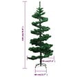 VIDAXL - vidaXL Arbre de Noël hélicoïdal pré-éclairé et support vert 180 cm PVC - vignette