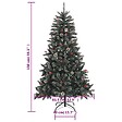 VIDAXL - vidaXL Sapin de Noël artificiel avec support Vert 150 cm PVC - vignette