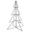 VIDAXL - vidaXL Arbre de Noël cône 240 LED d'intérieur/d'extérieur 115x150 cm - vignette
