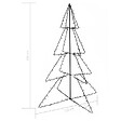 VIDAXL - vidaXL Arbre de Noël cône 240 LED d'intérieur/d'extérieur 115x150 cm - vignette