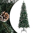 VIDAXL - vidaXL Sapin de Noël artificiel avec support Vert 210 cm PVC - vignette