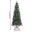 VIDAXL - vidaXL Sapin de Noël artificiel avec support Vert 210 cm PVC - vignette