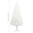 VIDAXL - vidaXL Arbre de Noël artificiel aiguilles réalistes blanc 240 cm - vignette