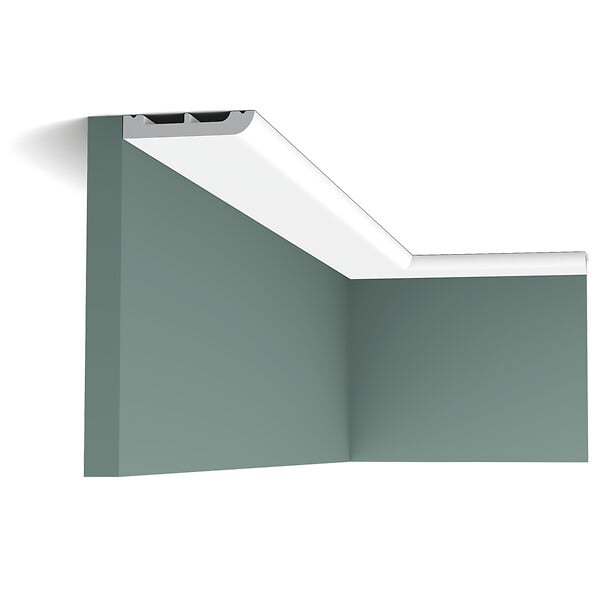ORAC DECOR - Pack 10 mètres Plinthes SX183 avec colle - Orac x Cimaises-et-plus - 7,5x1,3x200cm (h x p x L) - plinthe décorative polymère - large