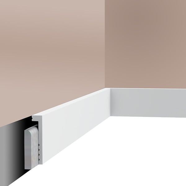 SANS - Plinthe décorative Cimaises et Plus P01 - 10x2,2x200cm (h x p x L) - moulure déc - large