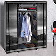 ID MARKET - Armoire de rangement penderie pliable vêtements en tissu PARIS dressing XXL - vignette