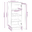 VIDAXL - vidaXL Armoire à  chaussures 35x35x80 cm Bois de pin massif - vignette