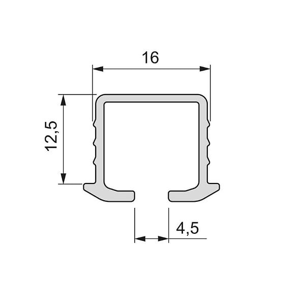 EMUCA - Kit de ferrures pour Flow2 2 portes coulissantes et à fermeture souple avec rails encastrés 2,35m, panneaux non inclus, Peint en Noir - large