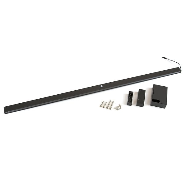 EMUCA - barre de penderie pour armoire Castor avec lumière LED, batterie amovible et détecteur de mouvement, 558, Peint en moka - large