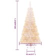 VIDAXL - vidaXL Sapin de Noël artificiel pointes iridescentes Blanc 240 cm PVC - vignette