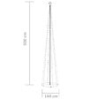 VIDAXL - vidaXL Sapin de Noël cône 752 LED bleues Décoration 160x500 cm - vignette