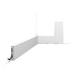 ORAC DECOR - SX157 Plinthe Orac Decor - 6,5x1,3x200cm (h x p x L) - plinthe décorative polymère A l'unité , RAL9003 - vignette
