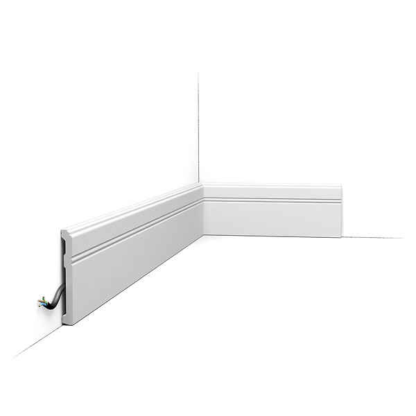 ORAC DECOR - SX105F Flexible Plinthe Orac Decor - 11x1,3x200cm (h x p x L) - plinthe décorative polymère - large