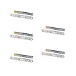 EMUCA - Lot de 5 jeux de coulisses pour tiroirs, roulement à billes, hauteur 45mm, profondeur 300mm, à sortie totale, avec push, fermeture amortie, zingué - vignette