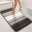 VOUNOT - Tapis de Bain Antidérapant microfibre motif dégradé 50x80cm gris - vignette