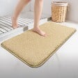 VOUNOT - Lot de 2 Tapis de Bain Antidérapant microfibre 50x80cm beige - vignette